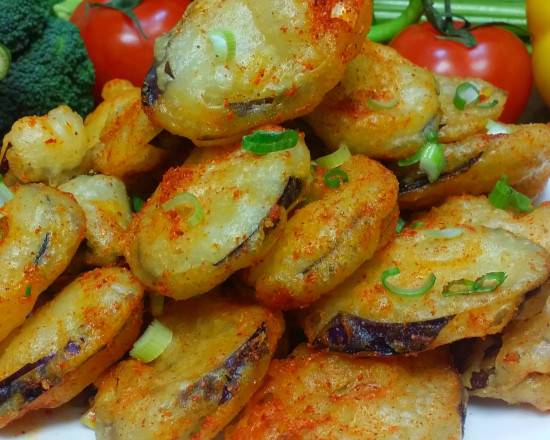 Deep Fried Eggplant with Spicy Salt                          椒盐茄子